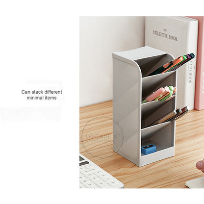 Locaupin Desktop Organizer 4 Grid Pen Holder
