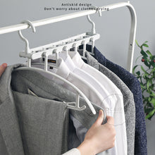 Load image into Gallery viewer, Locaupin Wardrobe Closet Smart Organizer Space Saving Folding Clothes Dress Hanger 6 Layered Storage Rack Heavy Duty For Tank Top Coat Scarf
