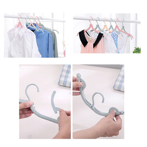 Locaupin Portable Laundry Folding Clothes Hanger For Home, Outdoor Travel Use