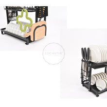 Load image into Gallery viewer, Locaupin Dish Rack with Removable Drying Drainboard
