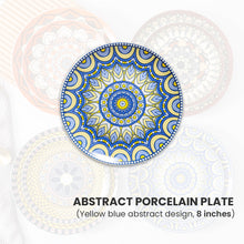 Load image into Gallery viewer, Locaupin Pattern Design Dinnerware Porcelain Dinner Plate Serving Dishes for Salad Pasta Dessert Microwave Oven Safe Pan
