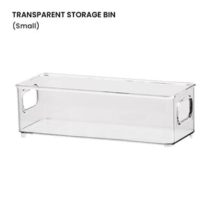 Locaupin Kitchen Fridge Storage Bin Organizer Box Pantry Food Vegetable Fruits Container Multifunctional Transparent Basket (PET Plastic)