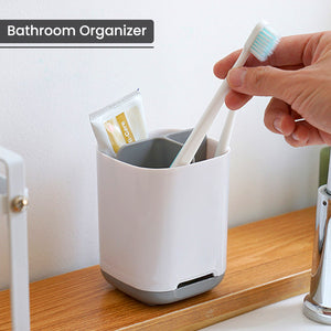 Locaupin Multifunctional Shower Caddy Bathroom Organizer Shelf Toothbrush Toothpaste Holder Kitchen Utensils Storage