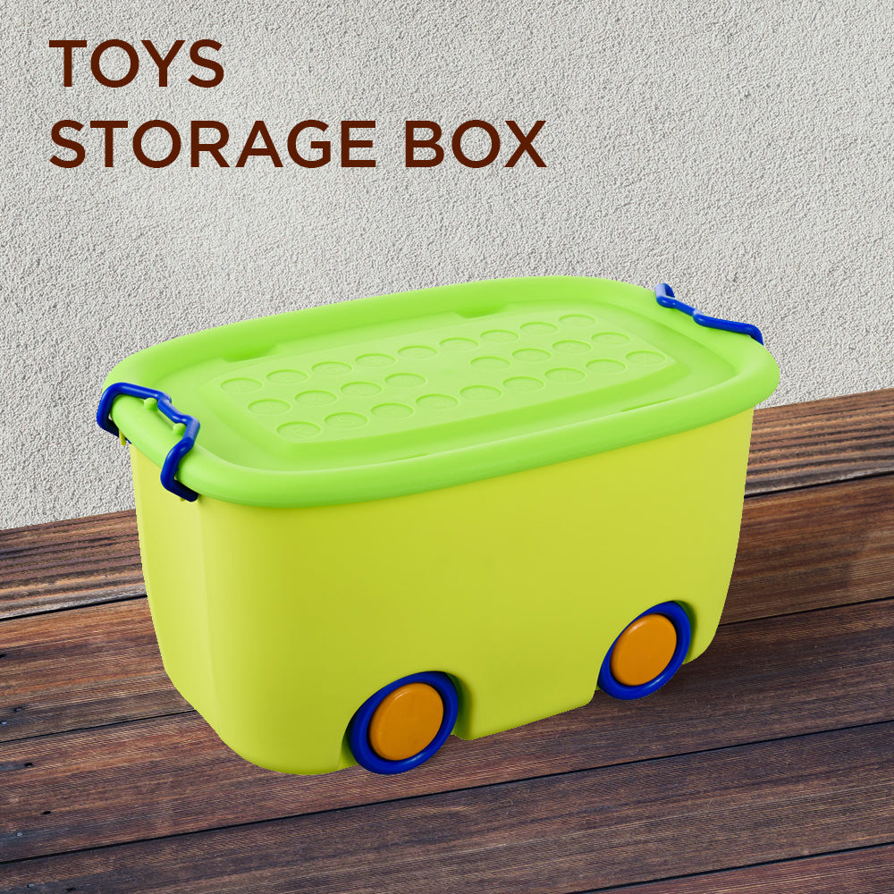 Toy Storage Box Yellow Green