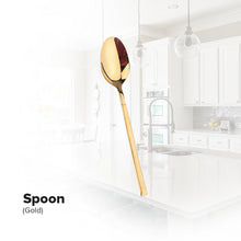 Load image into Gallery viewer, Locaupin Tableware Service Stainless Luxury Dining Cutlery Modern Spoon Fork Chopsticks Teaspoon Knife For Home Hotel Use
